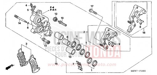 BREMSSATTEL, R. VORNE NT700VA6 de 2006